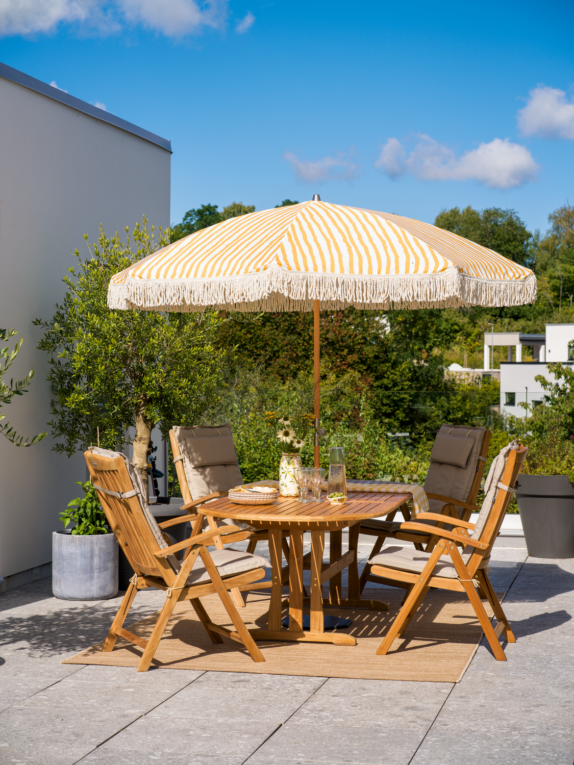 Veronica fauteuil avec dossier réglable Couleur naturelle