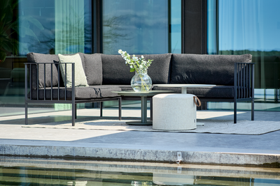 Upper salon de jardin Noir/Teddy Black