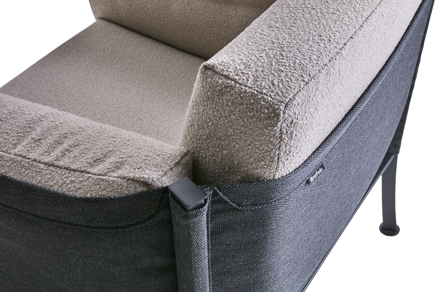 Delux fauteuil Black/Teddy Beige