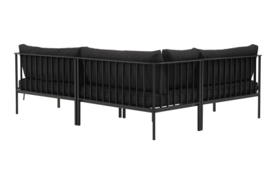 Upper salon de jardin Noir/Teddy Black