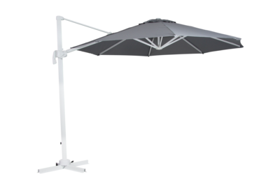 Linz parasol sans pied Blanc/gris