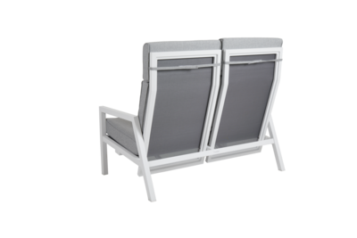 Belfort Canapé 2 places Blanc/Pearl grey