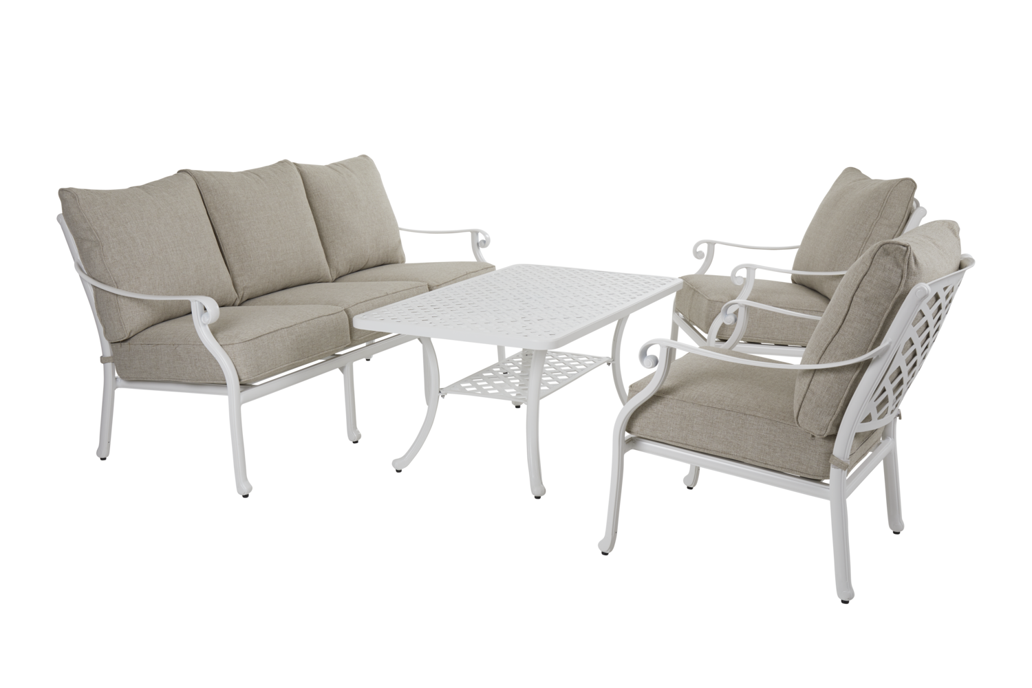 Arras Canapé 3 places Blanc/sable