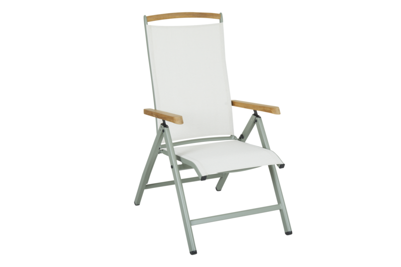 Andy fauteuil avec dossier réglable Dustygreen_Offwhite