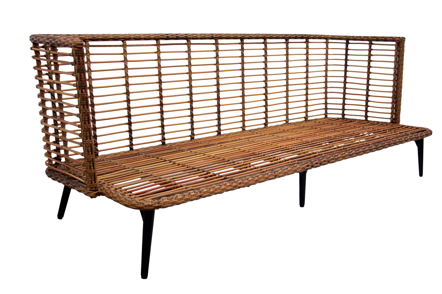 Covelo Canapé 3 places Couleur naturelle/blanc