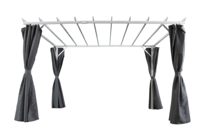 Piode pergola Blanc/gris