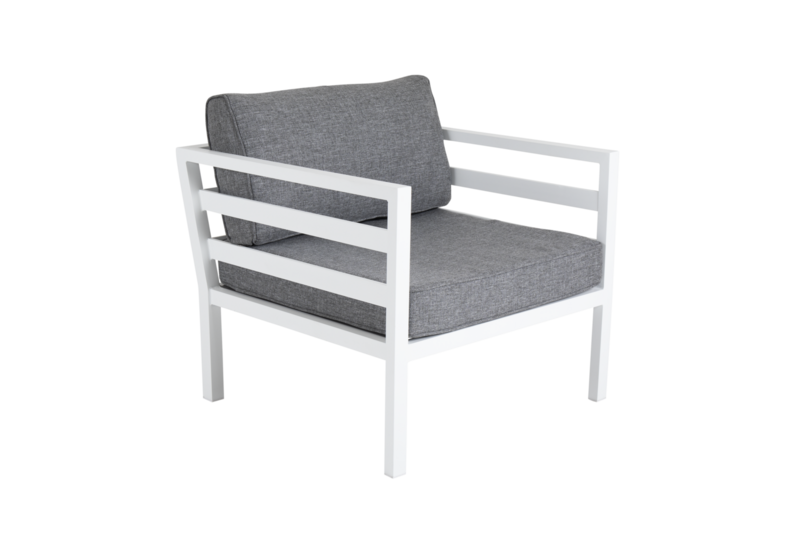 Weldon fauteuil Blanc/gris