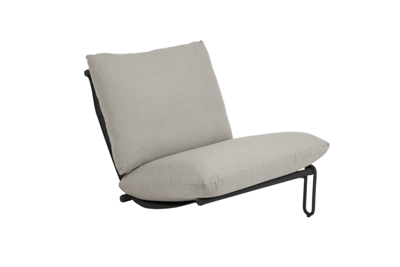 Blixt assise Noir/Cley beige