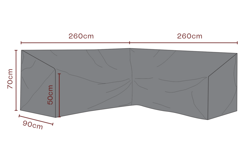 Möbelskydd canapé d’angle Black-Breathable