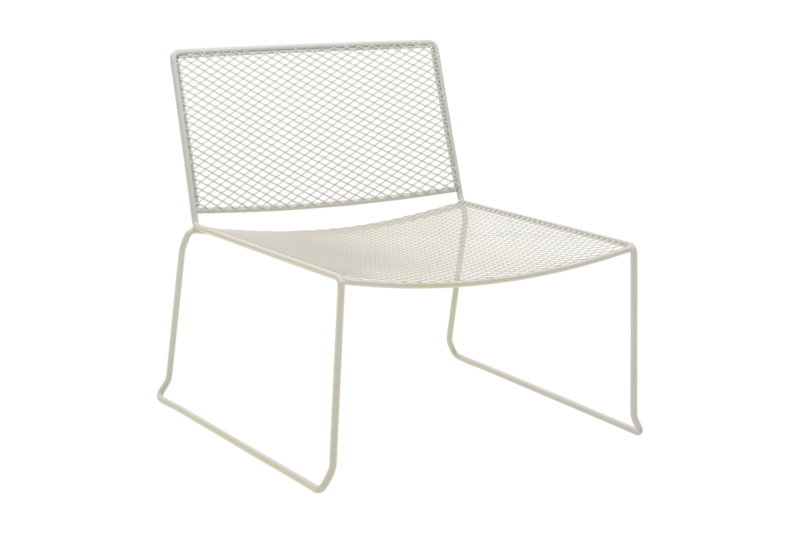 Haru fauteuil lounge Pearl white