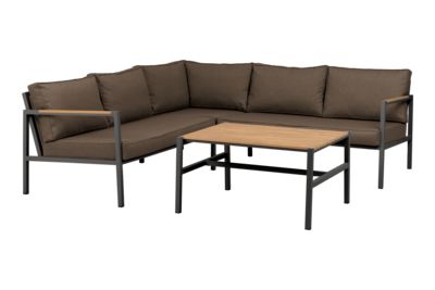 Cap salon de jardin Anthracite/Marron