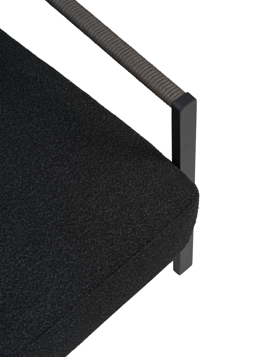 Lyra fauteuil Noir/Teddy Black