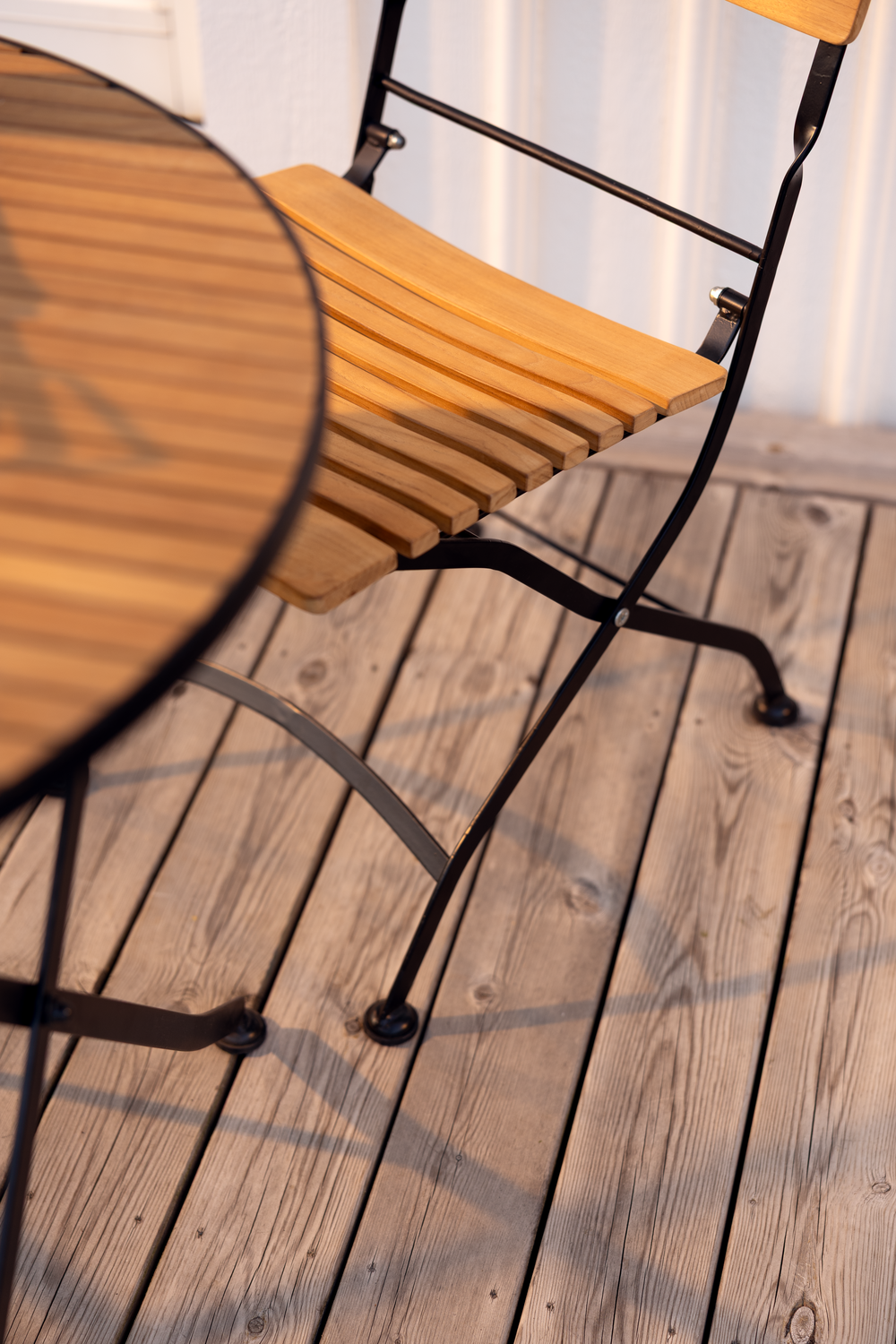 Brewer chaise de table Noir/teck