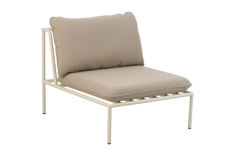 Collier partie centrale Pearl White/Teddy Beige