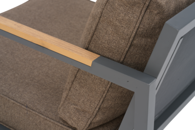 Cap salon de jardin Anthracite/Marron