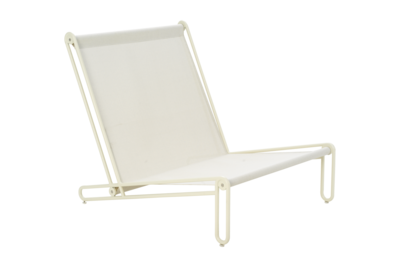 Blixt fauteuil lounge Pearl White/Teddy Orange