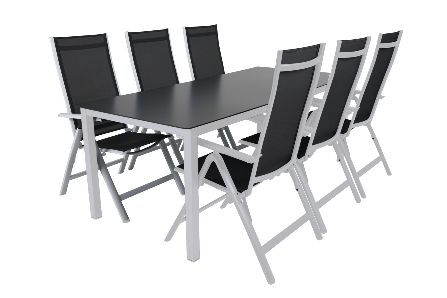 Rana table à manger Blanc/noir