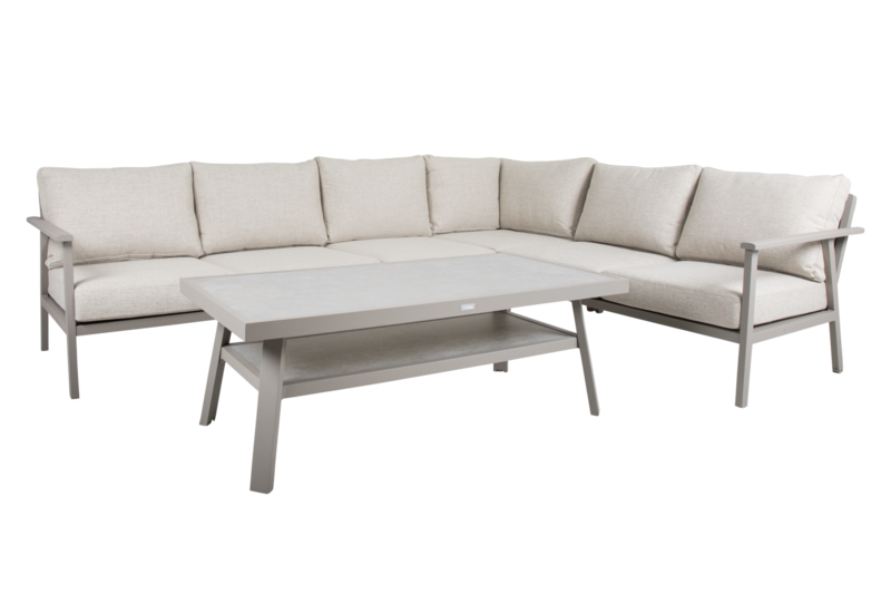 Samvaro table salon Khaki/sable