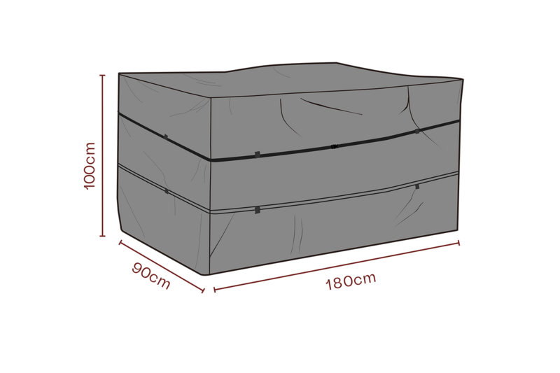 Cover coffre à coussins Noir