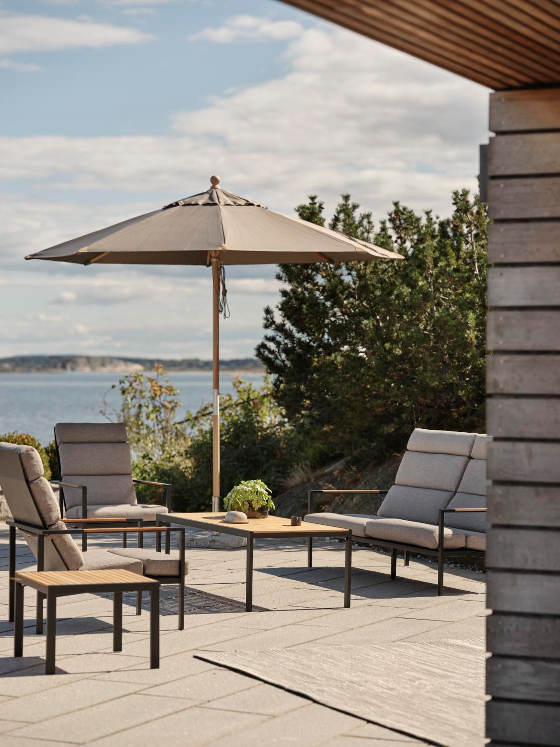 Indus Canapé 3 places Noir/beige