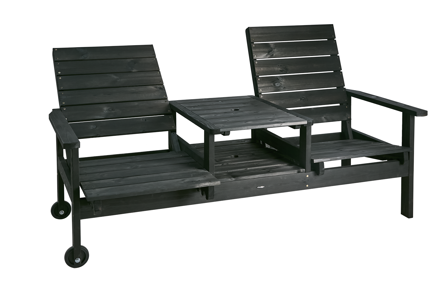 Du & Ja Canapé 2 places Noir