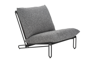 Blixt fauteuil lounge Noir/Teddy Ant