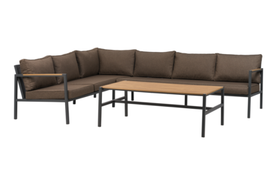 Cap salon de jardin Anthracite/Marron