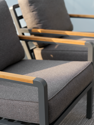 Nova salon de jardin Anthracite/Soft Dawn