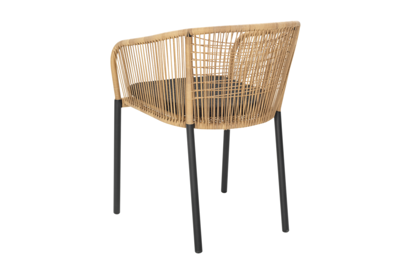 Delta fauteuil Noir/Teddy Black