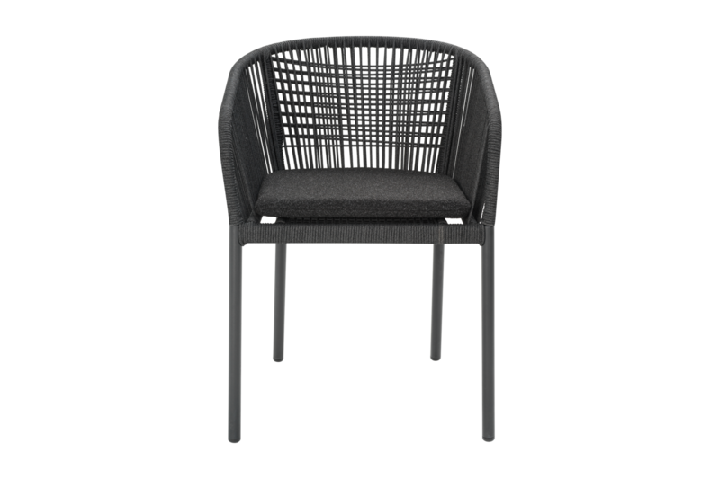Delta fauteuil Anthracite/Teddy Black