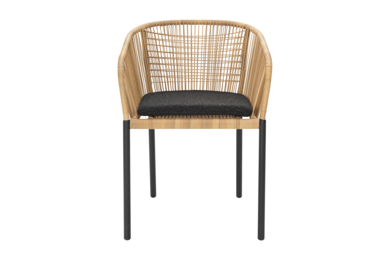 Delta fauteuil Noir/Teddy Black