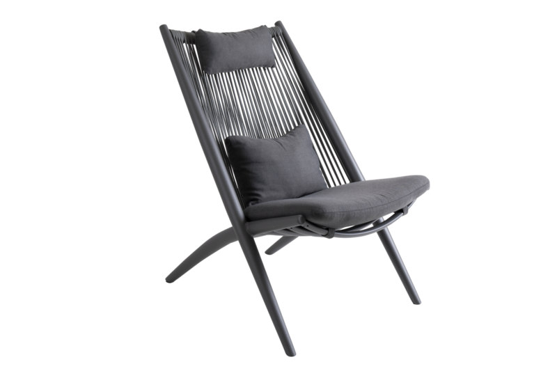 Chiavari fauteuil Anthracite/gris