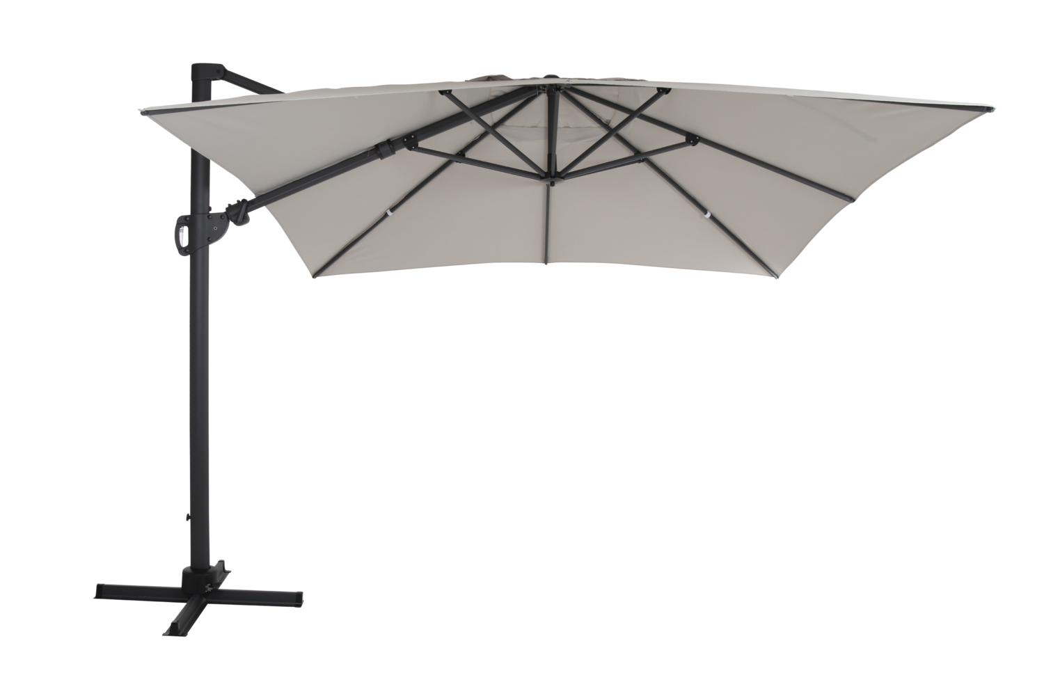Varallo parasol sans pied Anthracite/khaki
