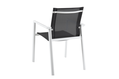 Delia fauteuil Blanc/gris