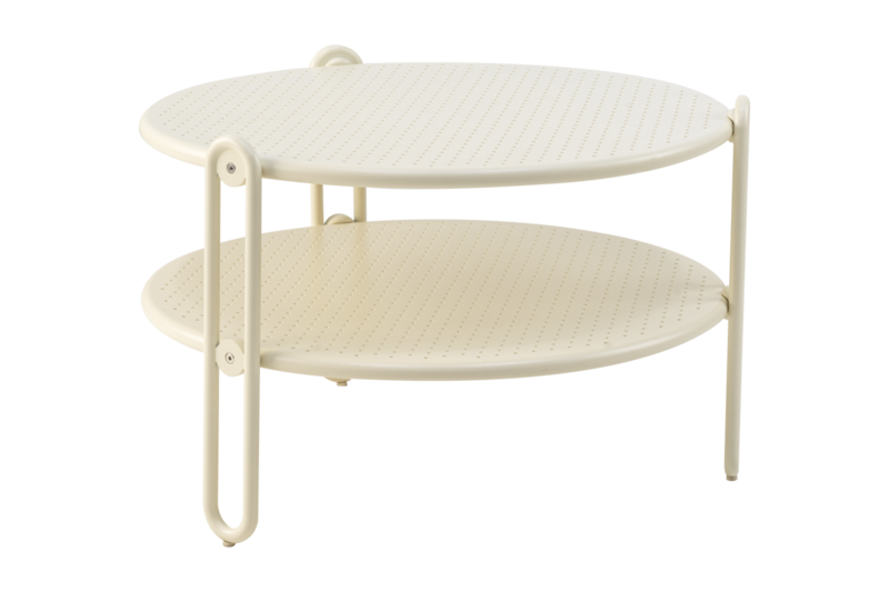 Blixt table salon Pearl white