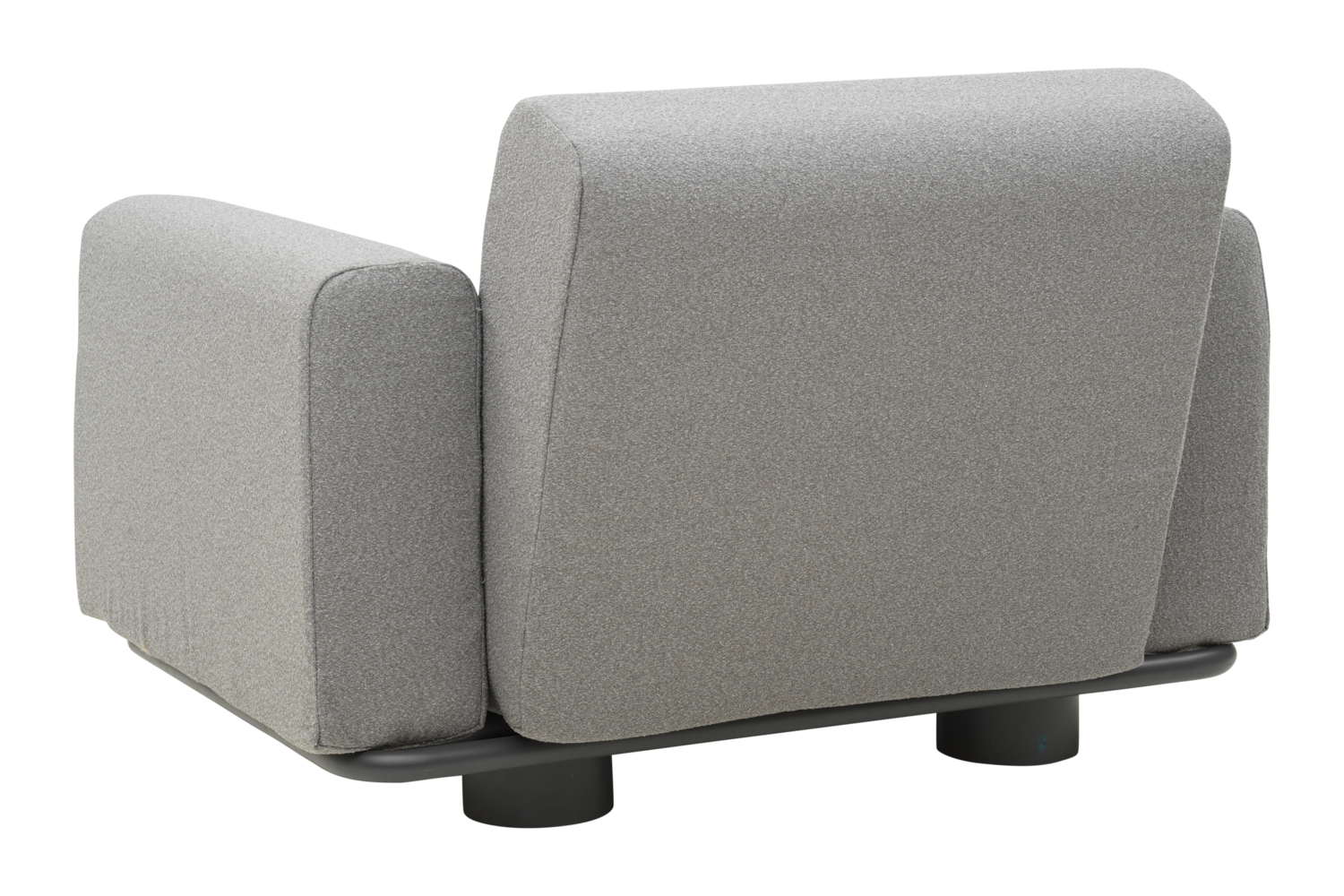 Bolster fauteuil Anthracite/Teddy Grey