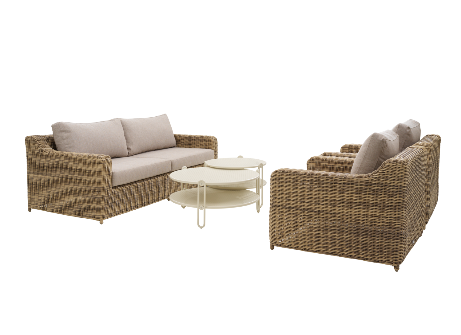 Blixt table salon Pearl white