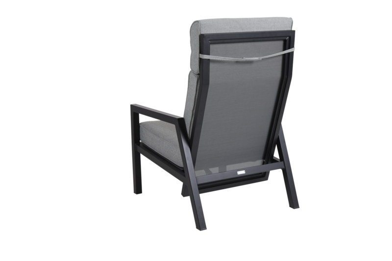 Belfort fauteuil avec dossier réglable Noir/Pearl Grey