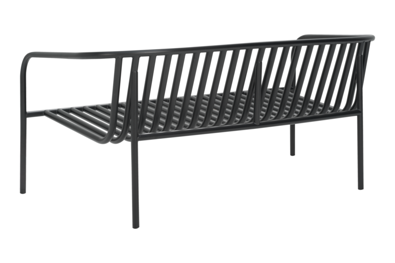 Bendt Canapé 2 places Noir/Teddy Ant