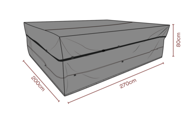 Cover salon de jardin Noir