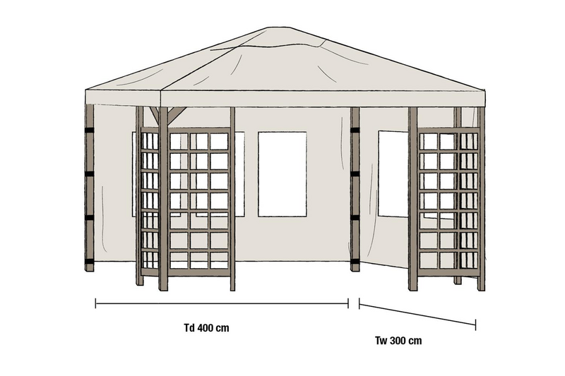 Hov Pavillon de jardin Beige