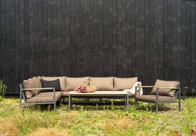 Cap salon de jardin Anthracite/Marron
