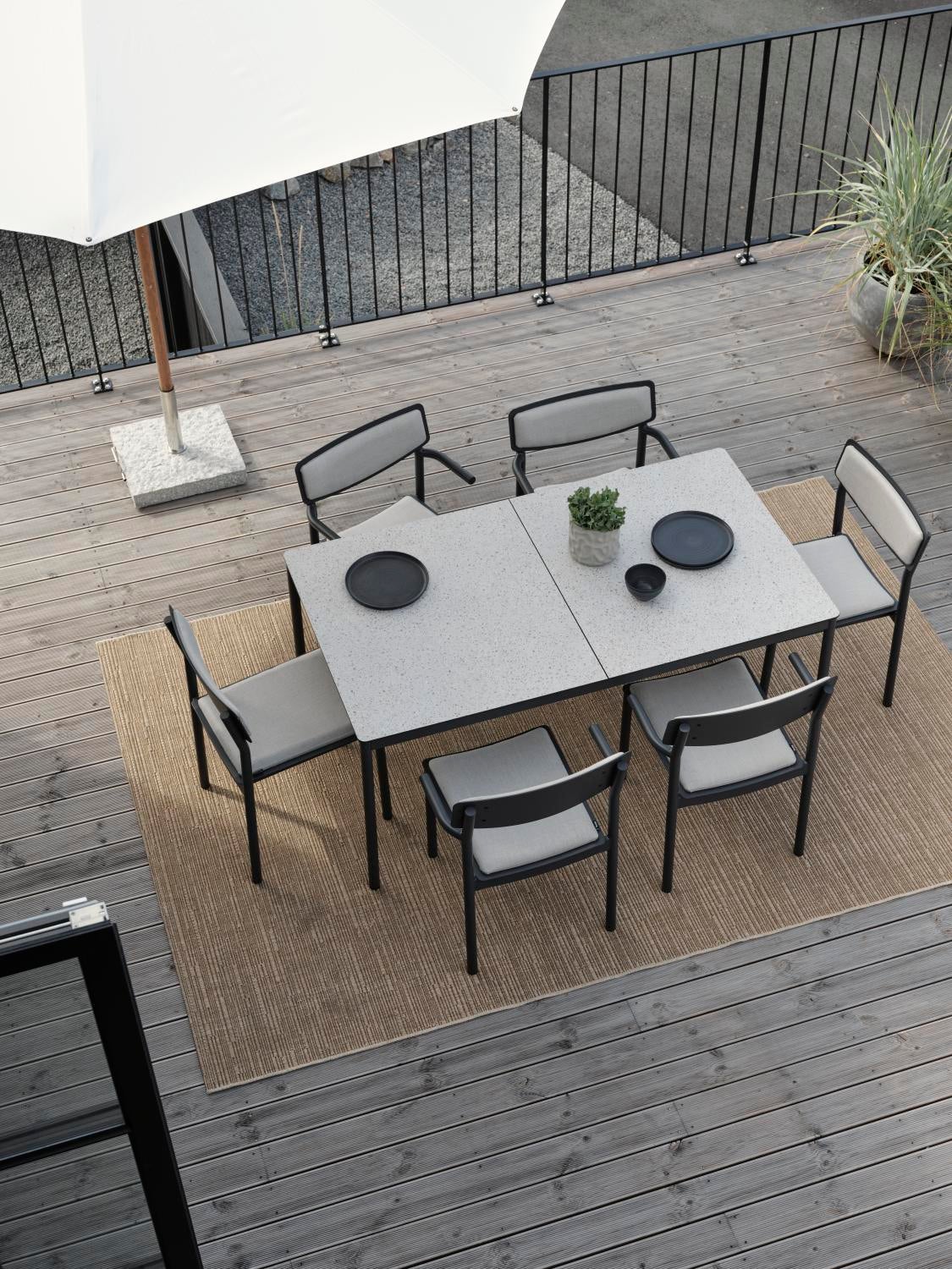 Gusty chaise de table Anthracite/ash