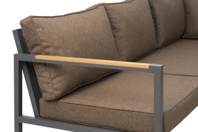 Cap salon de jardin Anthracite/Marron