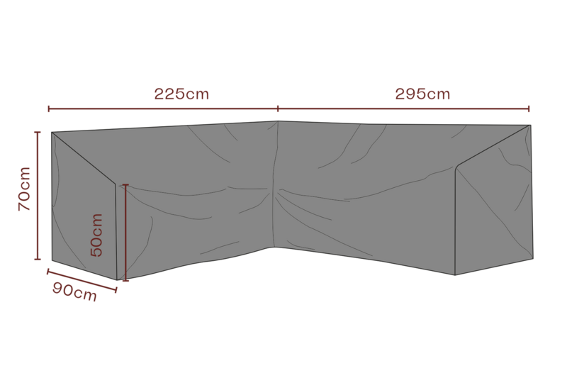 Cover canapé d’angle Black-Breathable