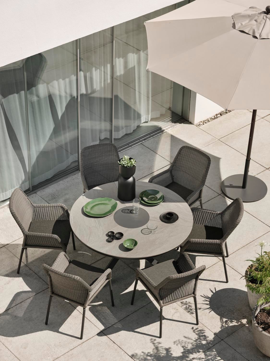 Flat Pied de parasol, 34 kg Anthracite