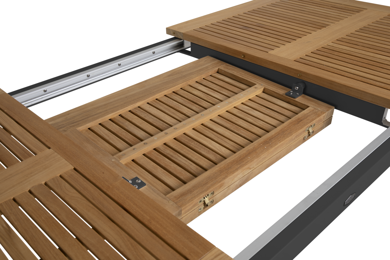 Lyon table à manger Noir/teck