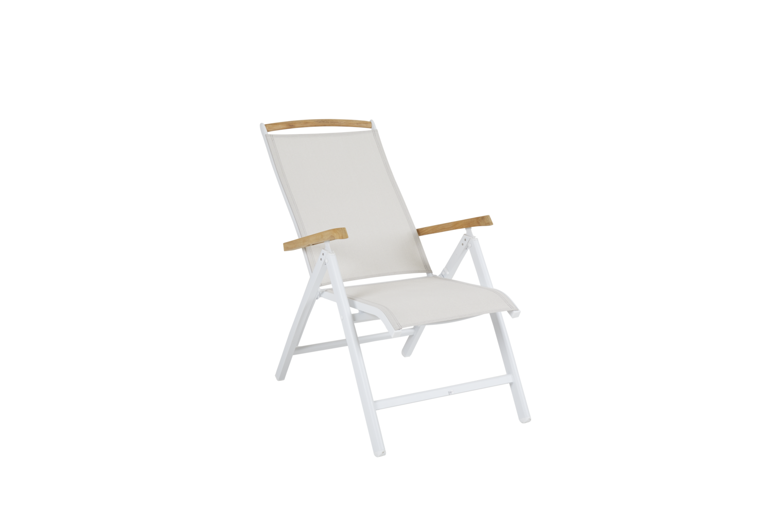 Andy fauteuil avec dossier réglable Blanc/blanc