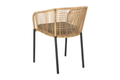 Delta fauteuil Noir/Teddy Black