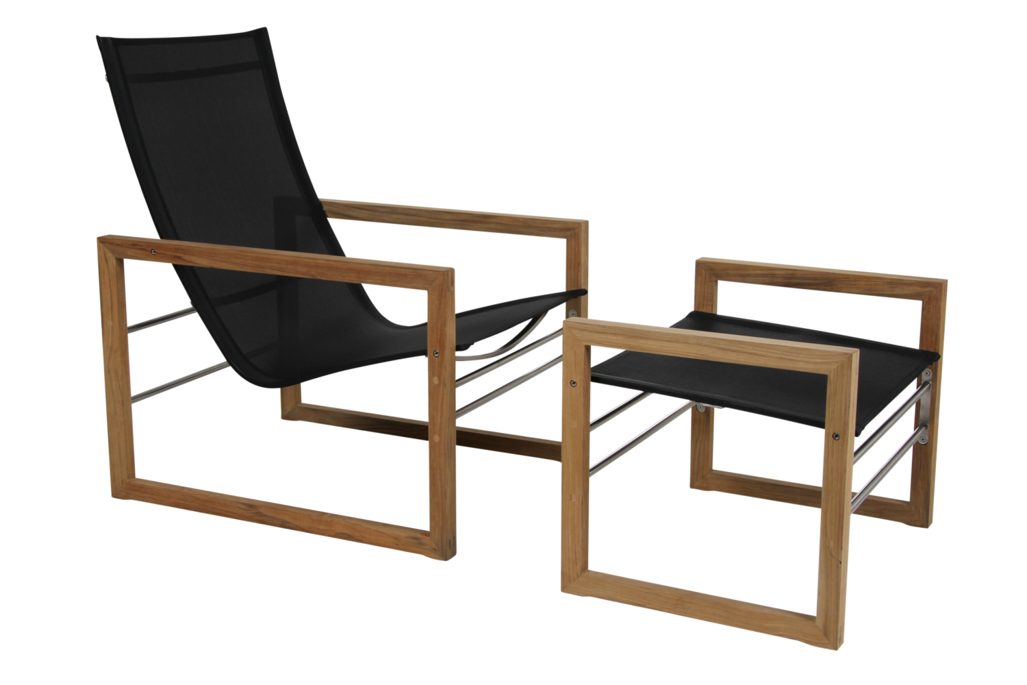 Vevi repose-pieds Couleur naturelle/noir